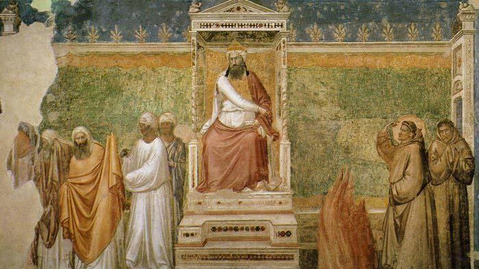 GIOTTO di Bondone St Francis before the Sultan china oil painting image